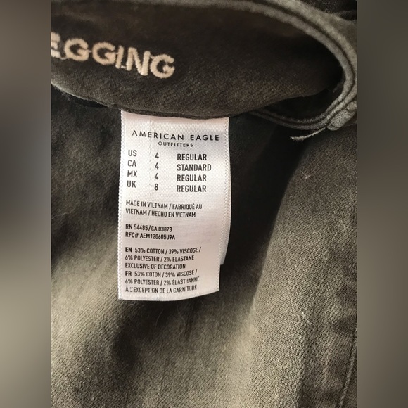 American Eagles Outfitters Skinny Jeans Green 4 - Picture 4 of 4